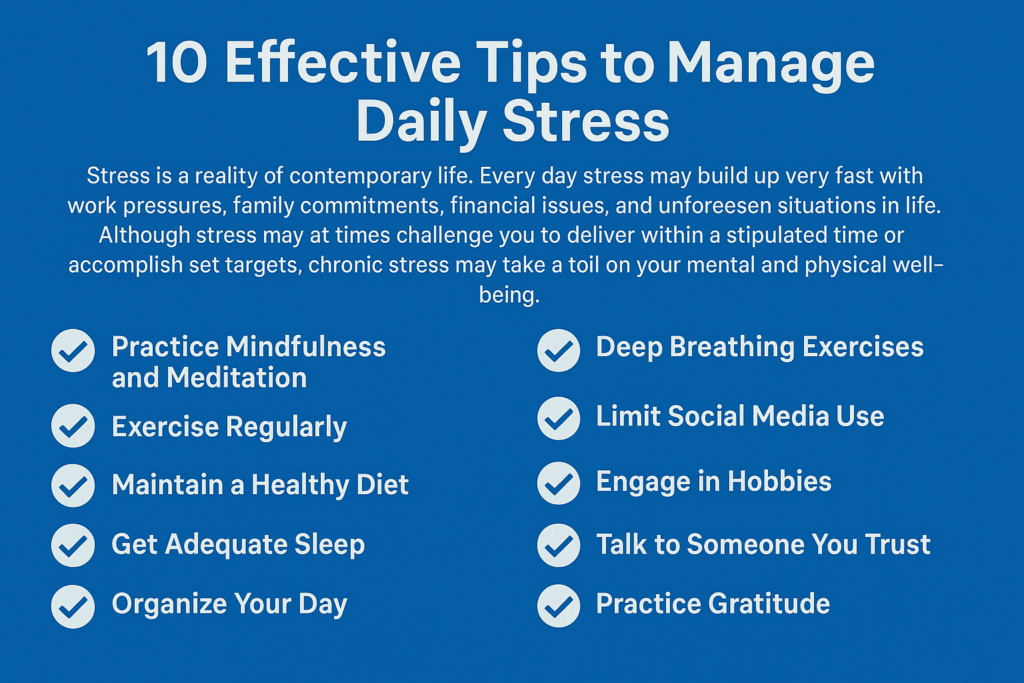 Tips to Manage Daily Stress